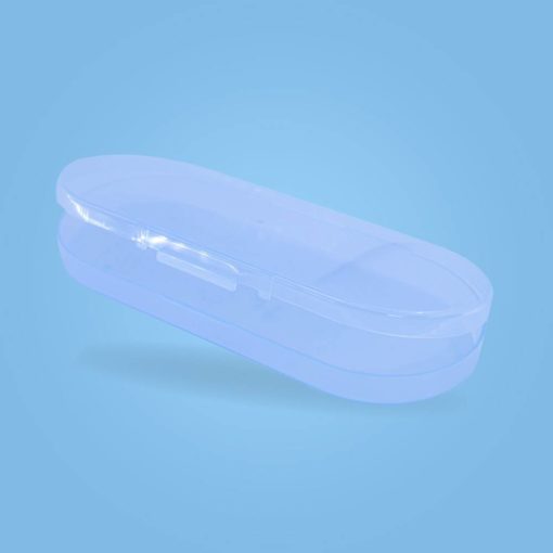 estuche plastico color azul referencia 156