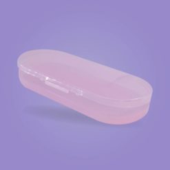 estuche plastico color púrpura referencia 156