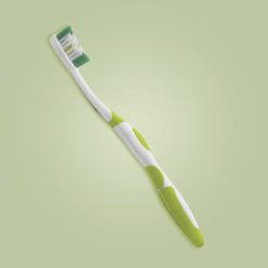 cepillo dental para adultos color verde parte lateral