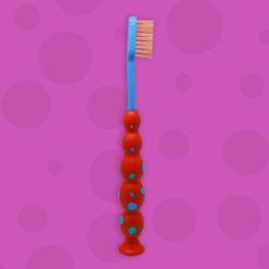 Cepillo dental oruga perspectiva niño parte lateral