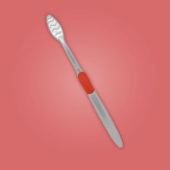 Cepillo dental dos colores perspectiva posterior