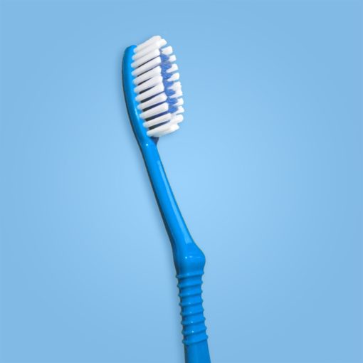 Cepillo dental de ortodoncia de color azul