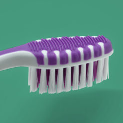 Perspectiva limpiador de lengua de cepillo dental para adultos