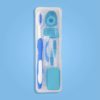 kit de ortodoncia K277 color azul en perspectiva de estuche