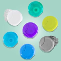 Imagen de contexto de gama de colores de seda dental Orbit sabor menta