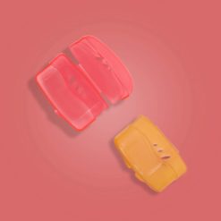 Protectores de filamentos color rojo y naranja