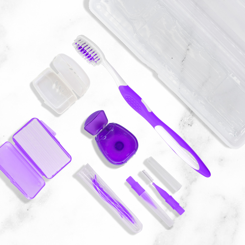 kit de ortodoncia K277 color purpura en contexto